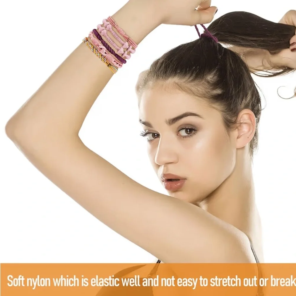 Hair Ties Bohemian Bracelets Set - NEW - Y2K Retro Boho Cottagecore